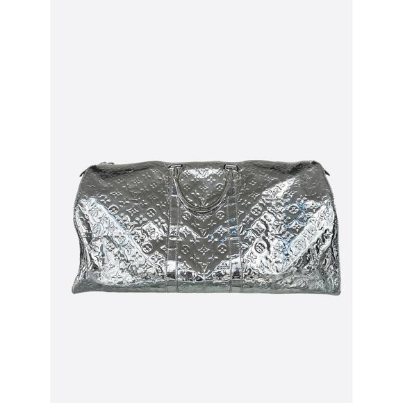 Louis Vuitton Silver Mirror Monogram Keepall 50 - Picture 3 of 7